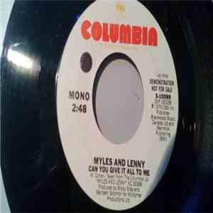 myles and lenny - Can You Give It All To Me / Can You Give It All To Me download flac mp3