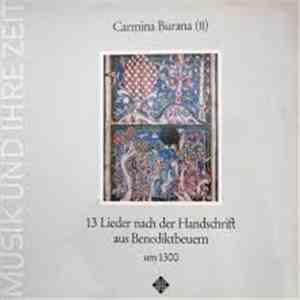 Studio Der Frühen Musik - Carmina Burana (II) - 13 Lieder Nach Der Handschrift Aus Benediktbeuern download flac mp3