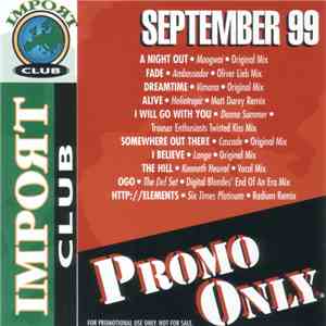 Various - Promo Only Import Club: September 99 download flac mp3