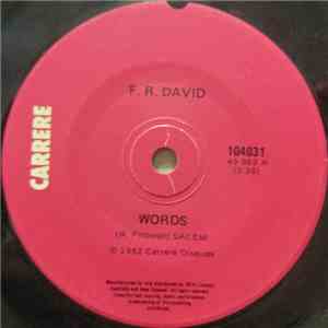 F.R. David - Words download flac mp3