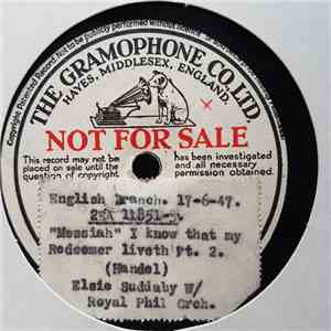 Sir Thomas Beecham, The Royal Philharmonic Orchestra, Elsie Suddaby, Georg Friedrich Händel - English Branch, Handel's Messiah download flac mp3
