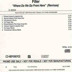 Filter  - Where Do We Go From Here (Remixes) download flac mp3