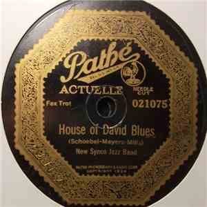 New Synco Jazz Band - House Of David Blues / Somebody's Wrong download flac mp3