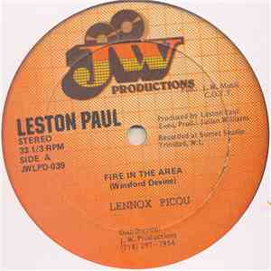 Lennox Picou / Leston Paul - Fire In The Area download flac mp3
