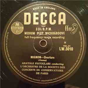 Anatole Fistoulari Conducting L'Orchestre De La Société Des Concerts Du Conservatoire De Paris - Mignon Overture - Dance of the Hours download flac mp3