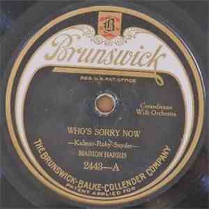 Marion Harris - Who's Sorry Now / Waitin' For The Evenin' Mail download flac mp3