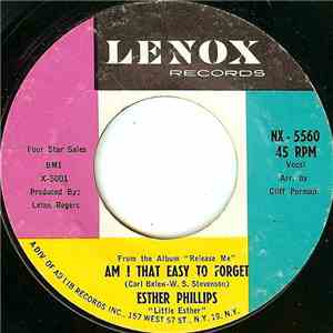Esther Phillips "Little Esther" - Am I That Easy To Forget / I Really Don't Want To Know download flac mp3