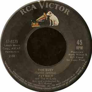 Pat Galo And The Hi-Lads - Too Busy download flac mp3