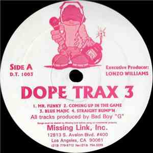 Bad Boy "G" - Dope Trax 3 download flac mp3