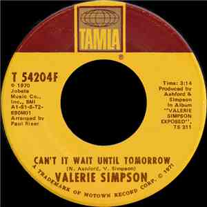 Valerie Simpson - Can't It Wait Until Tomorrow / Back To Nowhere download flac mp3