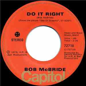 Bob McBride - Do It Right / Tears Of The Sky download flac mp3