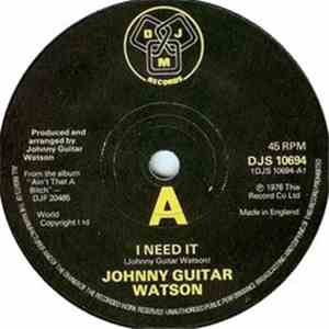 Johnny Guitar Watson - I Need It download flac mp3