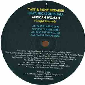 Yass & Rony Breaker Feat. Nickson Phala - African Woman download flac mp3