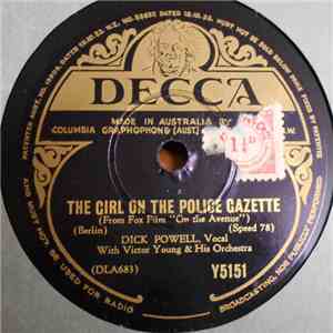 Dick Powell  - The Girl On The Police Gazette / You're Laughing At Me download flac mp3