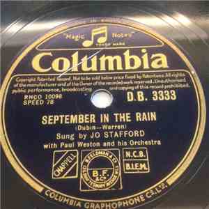Jo Stafford - September In The Rain / Chow, Willy download flac mp3