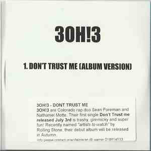 3OH!3 - Don't Trust Me (Album Version) download flac mp3