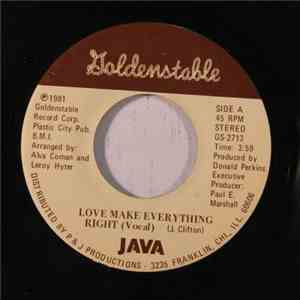 JAVA  - Love Make Everything Right download flac mp3