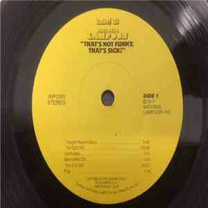 National Lampoon - "That's Not Funny, That's Sick!" flac mp3 download