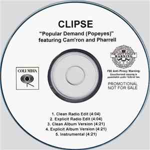 Clipse Featuring Cam'ron And Pharrell - Popular Demand (Popeyes) download flac mp3