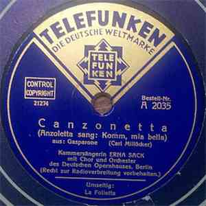 Erna Sack - Canzonetta / La Folletta download flac mp3