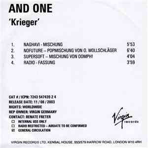 And One - Krieger download flac mp3