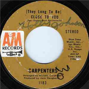 Carpenters - (They Long To Be) Close To You download flac mp3