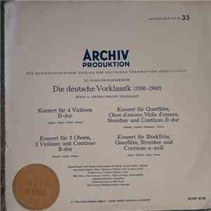 Georg Philipp Telemann - 4 Konzerte download flac mp3