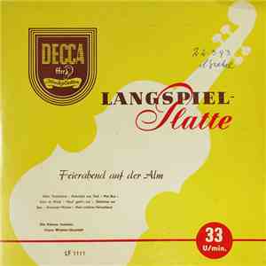 Die Fidelen Inntaler, Franz Winkler-Quartett - Feierabend Auf Der Alm download flac mp3