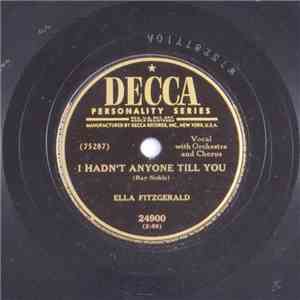 Ella Fitzgerald - I Hadn't Anyone Till You / Dream A Little Longer download flac mp3
