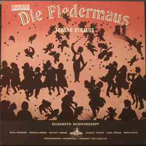 Johann Strauss, Philharmonia Orchestra, Philharmonia Chorus, Karajan, Schwarzkopf, Gedda, Streich, Kunz - Die Fledermaus download flac mp3