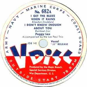 Peggy Lee / Herb Jeffries - I Get The Blues When It Rains / I Left A Good Deal In Mobile download flac mp3