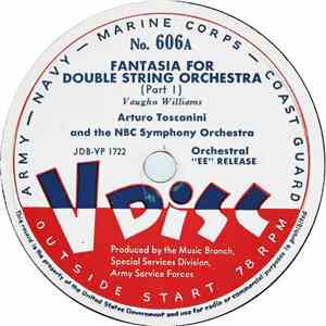 Arturo Toscanini And The NBC Symphony Orchestra - Fantasia For Double String Orchestra / Enigma Variation No. 7 download flac mp3