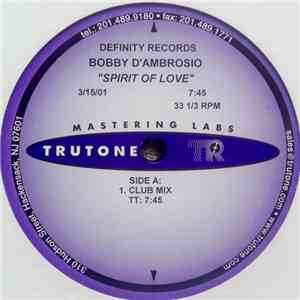 Bobby D'Ambrosio - Spirit Of Love download flac mp3