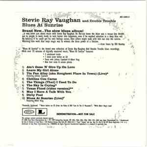Stevie Ray Vaughan & Double Trouble - Blues At Sunrise download flac mp3
