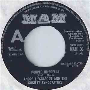 Andre L'Escargot And The Society Syncopators - Purple Umbrella download flac mp3