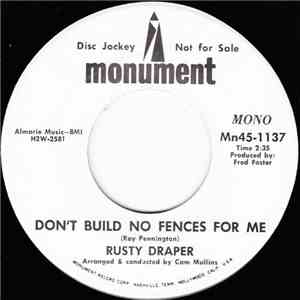 Rusty Draper - Don't Build No Fences For Me download flac mp3