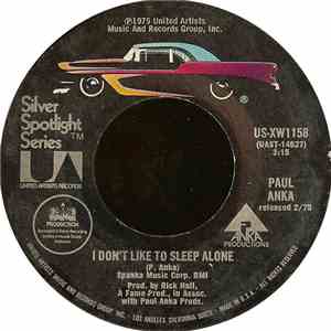 Paul Anka - I Don't Like To Sleep Alone download flac mp3