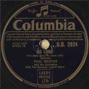 Paul Weston And His Orchestra With The Norman Luboff Choir / Mitch Miller And His Orchestra With Chorus - So Long (It's Been Good To Know Yuh) / The Sea Of The Moon download flac mp3