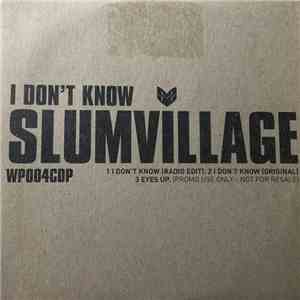 Slum Village - I Don't Know download flac mp3