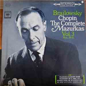 Chopin, Brailowsky - The Complete Mazurkas Vol. 3 Nos. 39-51 download flac mp3