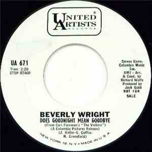 Beverly Wright - Show Me A Man I Can Look Up To / Does Goodnight Mean Goodbye download flac mp3