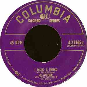 Jo Stafford With Paul Weston & His Orch. - I Found A Friend / Invisible Hands download flac mp3