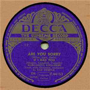 Margareta Kjellberg - Are You Sorry / If I Had You / Say It Again / Miss Annabelle Lee download flac mp3