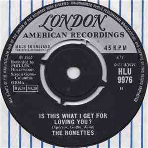 The Ronettes - Is This What I Get For Loving You? download flac mp3