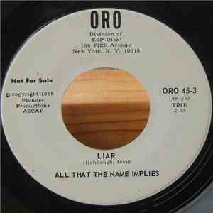 All That The Name Implies - Liar download flac mp3