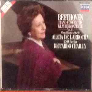 Beethoven, Alicia De Larrocha, RSO Berlin, Riccardo Chailly - Piano Concertos Nos. 1-5 / Choral Fantasy, Op.80 download flac mp3