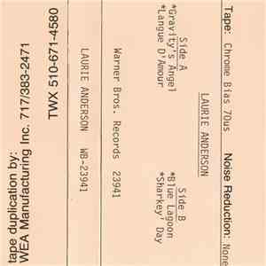 Laurie Anderson - Laurie Anderson download flac mp3