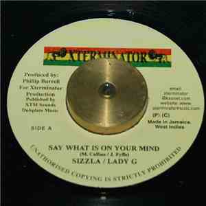 Sizzla, Lady G - Say What Is On Your Mind download flac mp3
