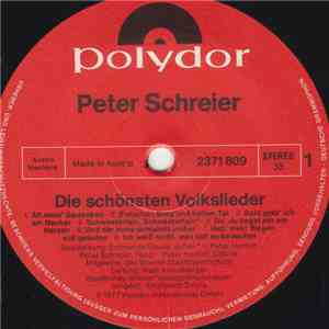 Peter Schreier - Die Schönsten Volkslieder download flac mp3