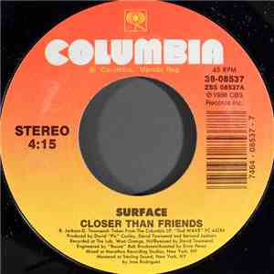 Surface - Closer Than Friends download flac mp3